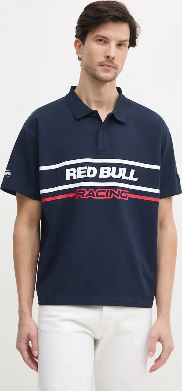 Red Bull Racing x Pepe Jeans Pamučna polo majica Red Bull Racing x Pepe Jeans MOTO PANEL POLO