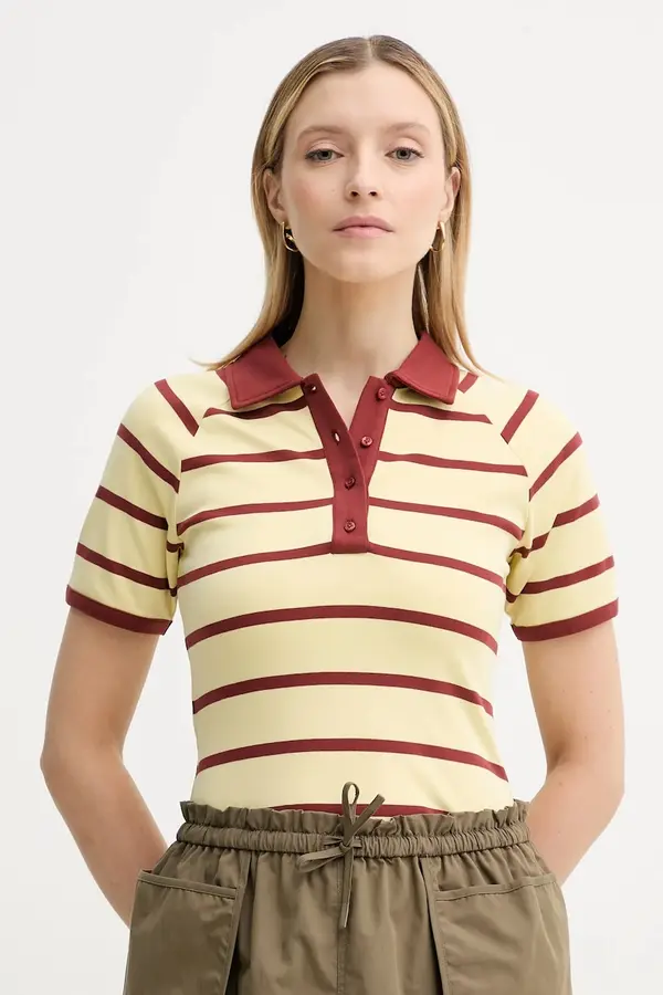 Samsoe Samsoe Pamučna polo majica Samsoe Samsoe SAAMY