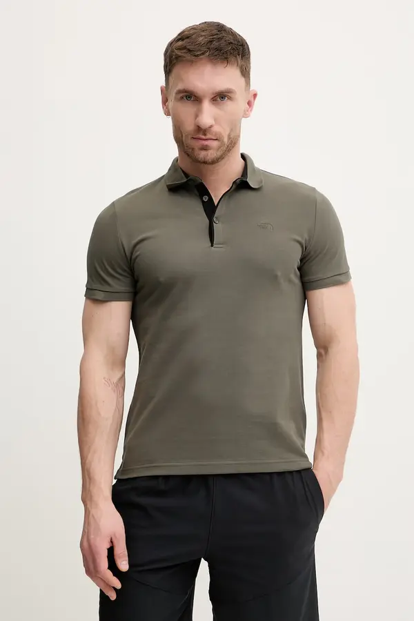 The North Face Pamučna polo majica The North Face Premium Slim