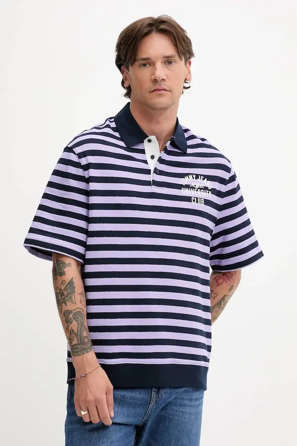 Tommy Jeans Pamučna polo majica Tommy Jeans