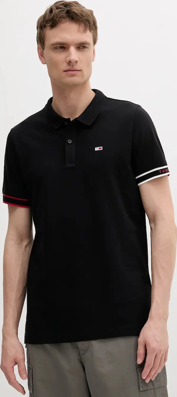 Tommy Jeans Pamučna polo majica Tommy Jeans