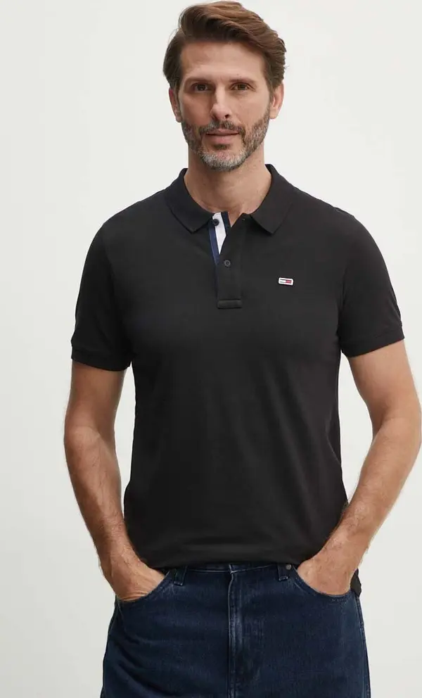 Tommy Jeans Pamučna polo majica Tommy Jeans