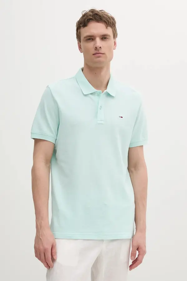 Tommy Jeans Pamučna polo majica Tommy Jeans