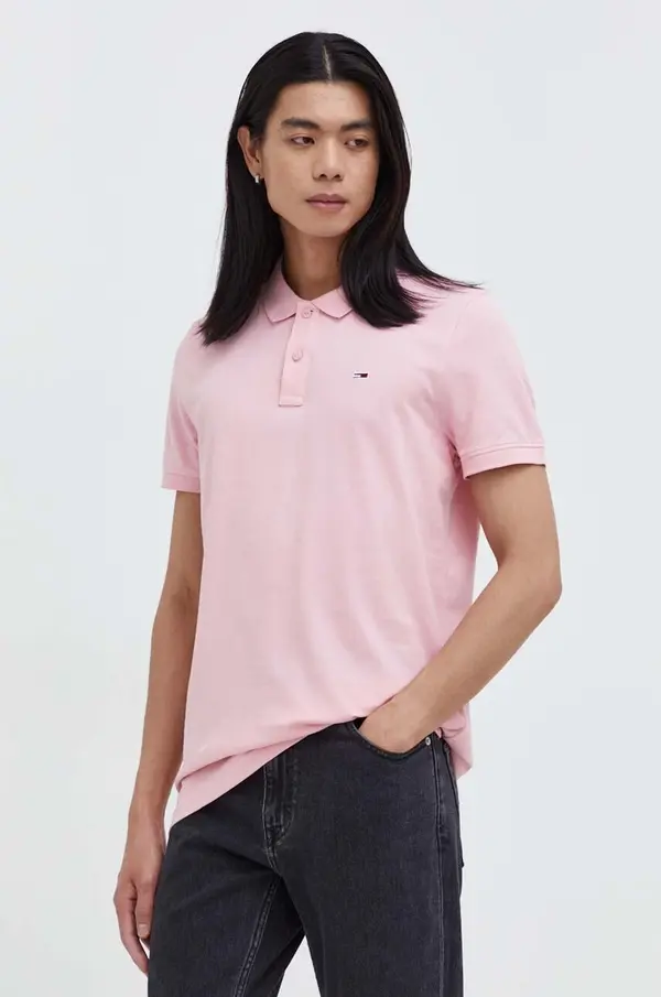 Tommy Jeans Pamučna polo majica Tommy Jeans