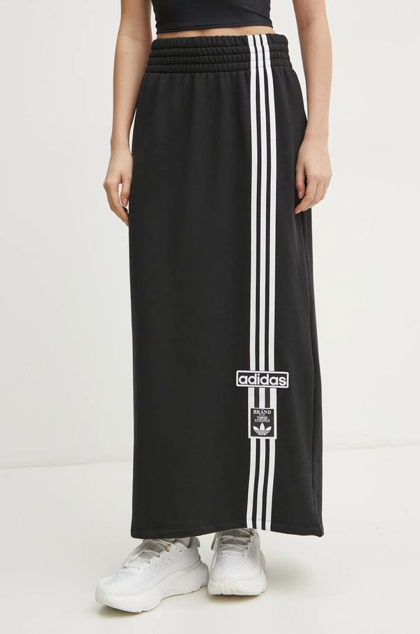 adidas Originals Pamučna suknja adidas Originals MAXI SKIRT boja: crna, maxi, ravna, JC8538