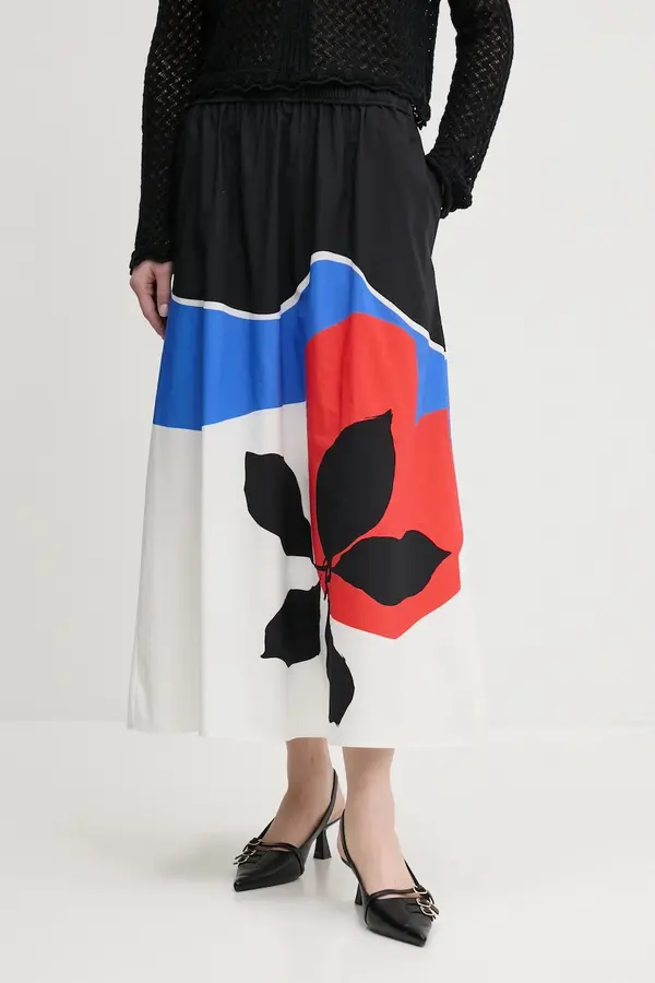 Desigual Pamučna suknja Desigual FLOR ONDAS_LACROIX