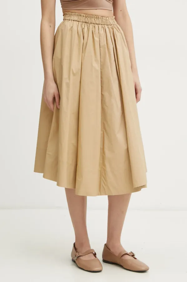 Forte Forte Pamučna suknja Forte Forte boja: zelena, midi, širi se prema dolje, 13619.my skirt