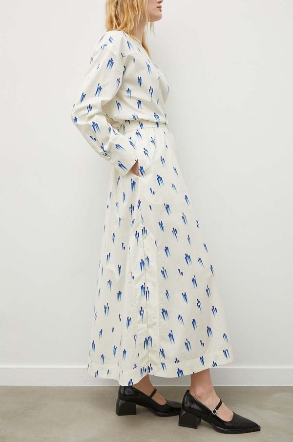 Lovechild Pamučna suknja Lovechild boja: bež, maxi, širi se prema dolje