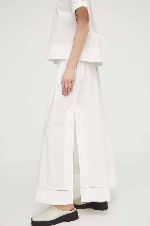 Lovechild Pamučna suknja Lovechild boja: bež, maxi, širi se prema dolje