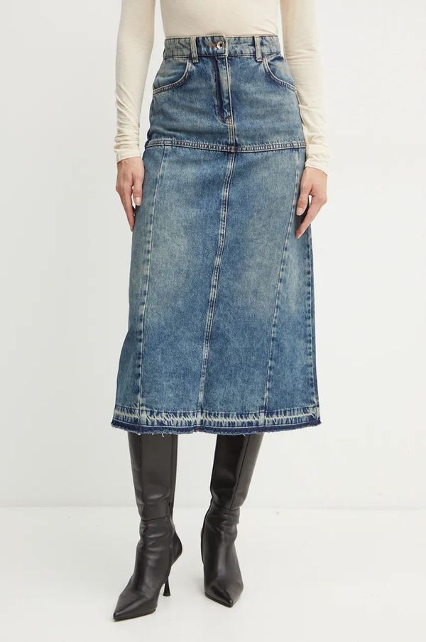 Patrizia Pepe Pamučna suknja Patrizia Pepe midi, širi se prema dolje, 8G0418 D1WZB