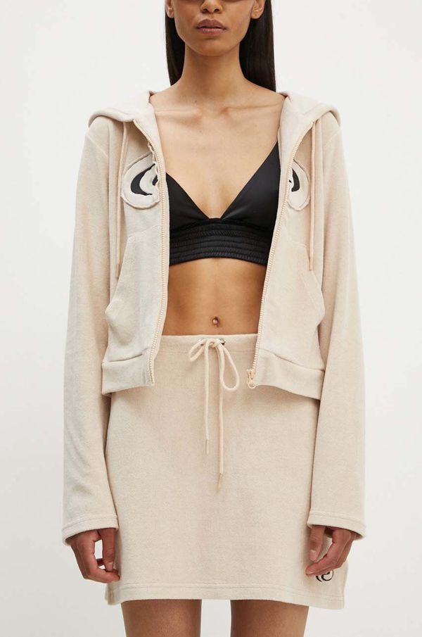 Resume Pamučna suknja Résumé BoraRS Skirt boja: bež, mini, ravna, 221431164