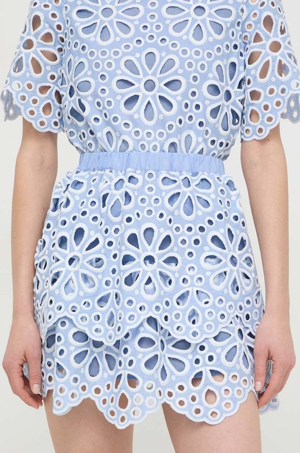 Silvian Heach Pamučna suknja Silvian Heach mini, širi se prema dolje