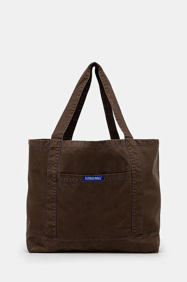 A-COLD-WALL* Pamučna torba A-COLD-WALL* boja: smeđa, ACWUG124A