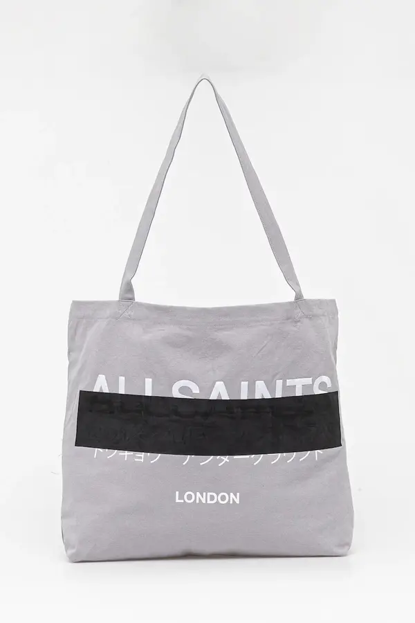 AllSaints Pamučna torba AllSaints REDACT 37 x 37 x 12 cm
