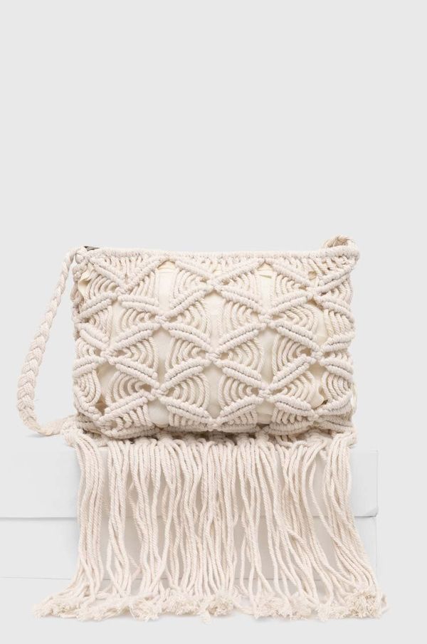 Answear Lab Pamučna torba Answear Lab boja: bež