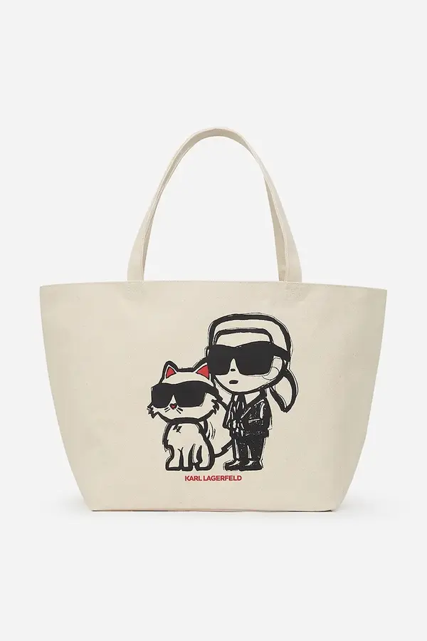 Karl Lagerfeld Pamučna torba Karl Lagerfeld IKON