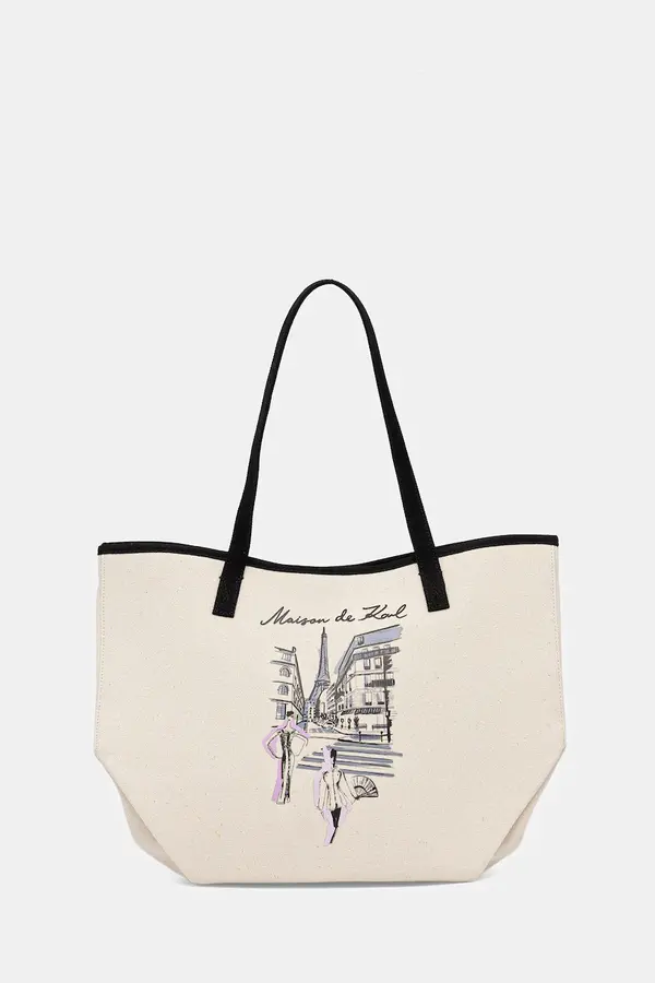 Karl Lagerfeld Pamučna torba Karl Lagerfeld K/SKETCH