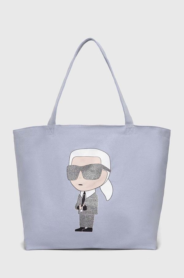 Karl Lagerfeld Pamučna torba Karl Lagerfeld