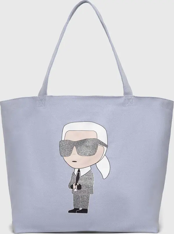 Karl Lagerfeld Pamučna torba Karl Lagerfeld