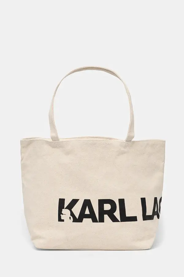 Karl Lagerfeld Pamučna torba Karl Lagerfeld