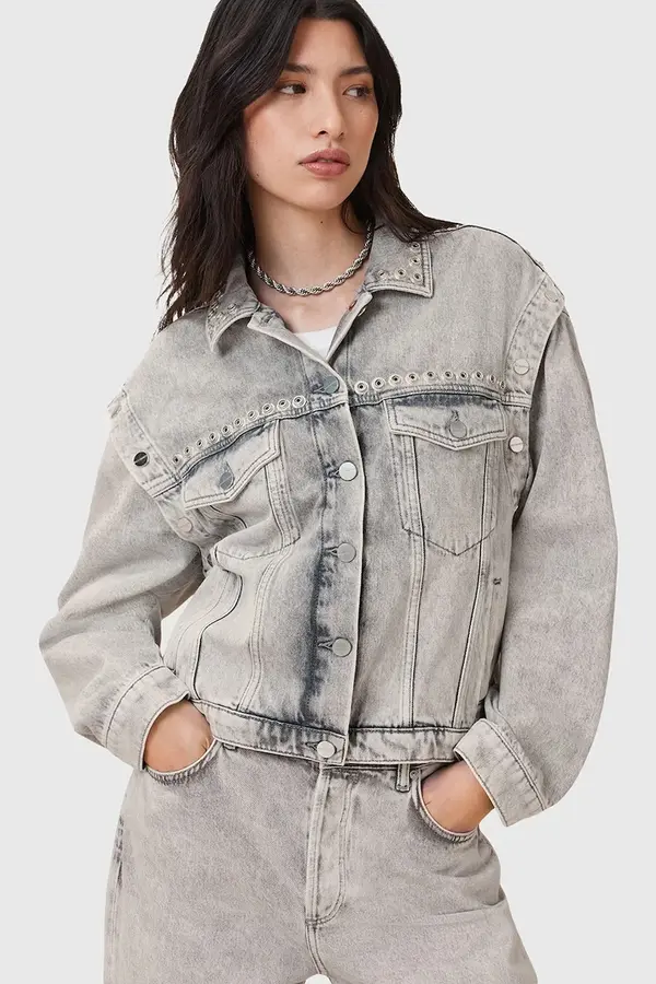 AllSaints Pamučna traper jakna AllSaints CHLO