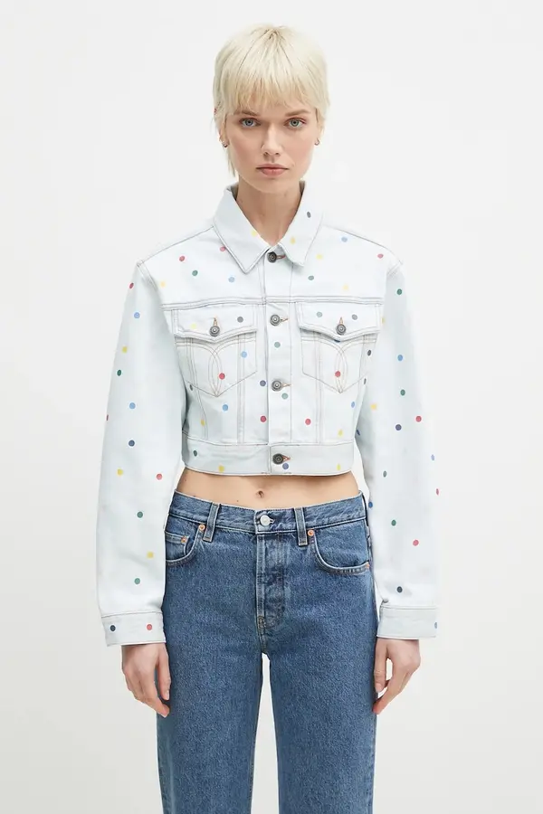 Fiorucci Pamučna traper jakna Fiorucci Confetti Dot Cropped Denim