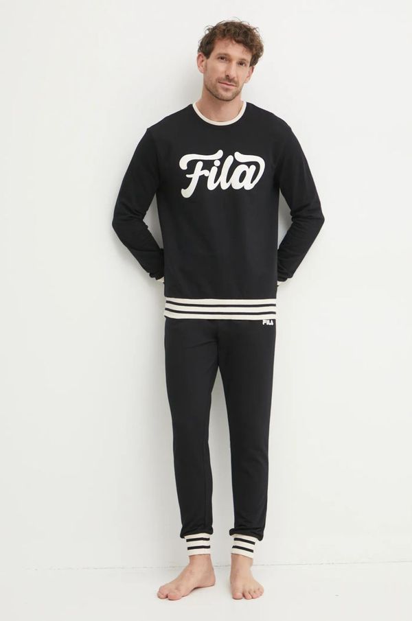 Fila Pamučna trenirka Fila boja: crna, FPW1198