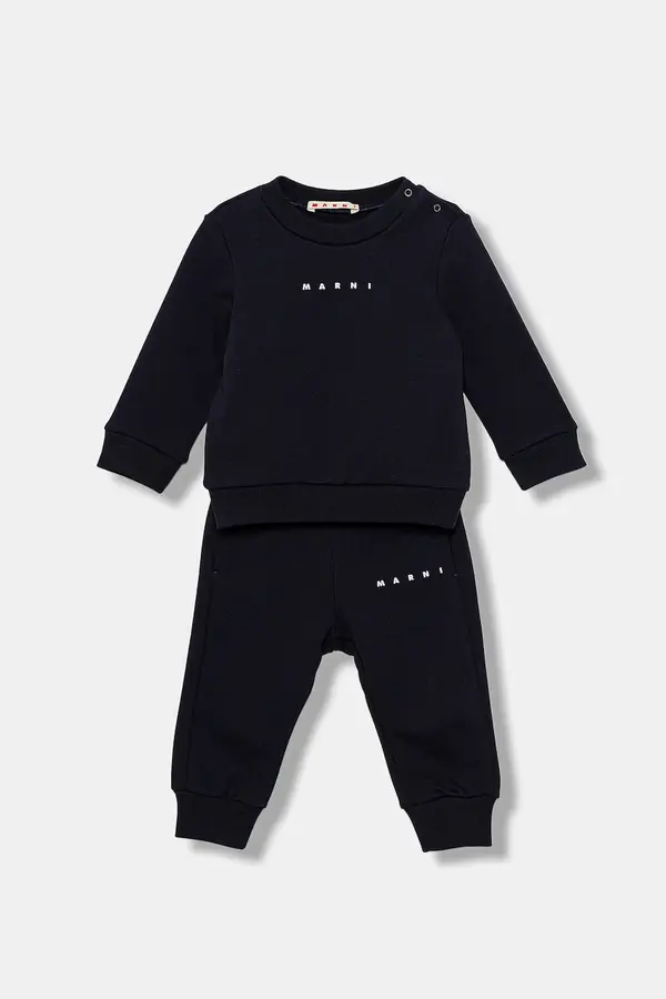 Marni Pamučna trenirka za bebe Marni MS1B-SET OVERALLS 2-pack