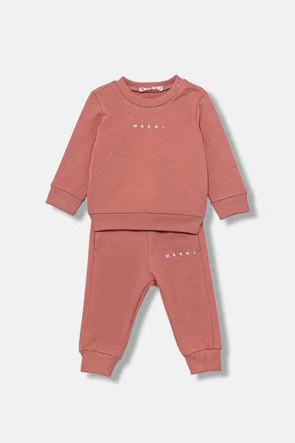 Marni Pamučna trenirka za bebe Marni MS1B-SET OVERALLS 2-pack