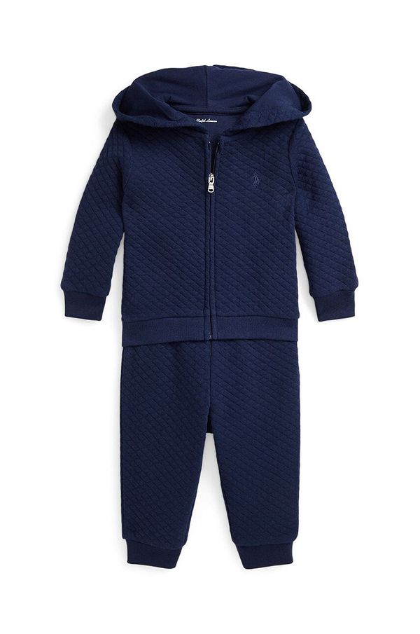 Polo Ralph Lauren Pamučna trenirka za bebe Polo Ralph Lauren boja: tamno plava, 320952892001