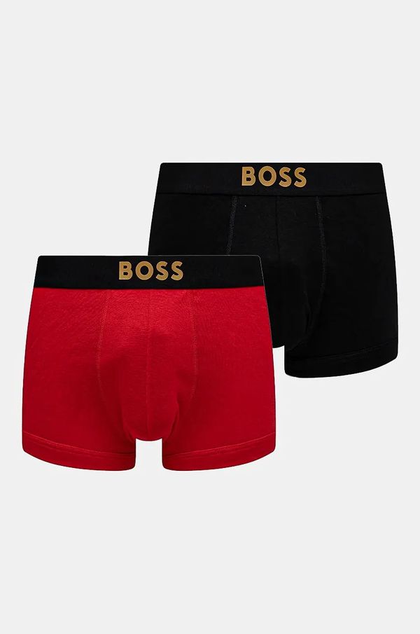 Boss Pamučne bokserice BOSS 2-pack boja: crvena, 50524544