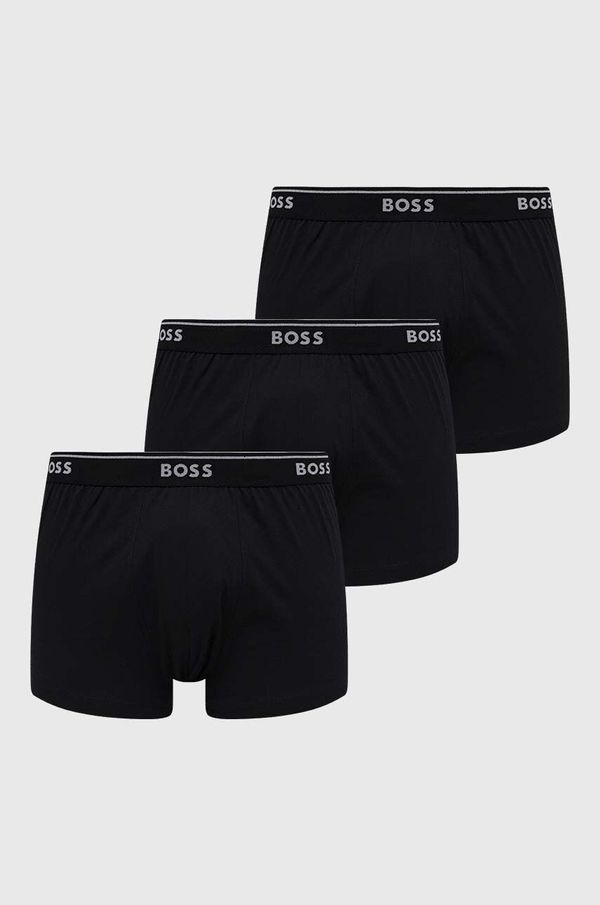Boss Pamučne bokserice BOSS 3-pack boja: crna