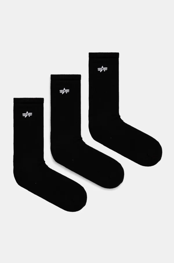 Alpha Industries Pamučne čarape Alpha Industries Basic Socks 3 Pack 3-pack boja: crna, 156986