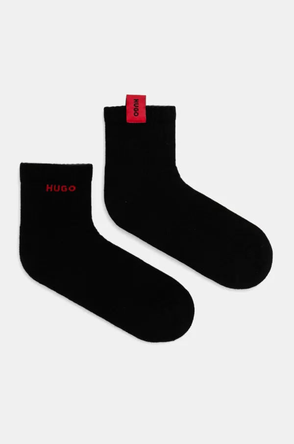 HUGO Pamučne čarape HUGO 2-pack boja: crna, 50531469