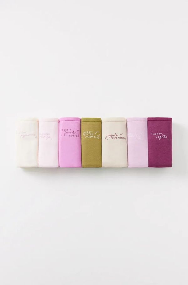 women'secret Pamučne gaćice women'secret PACKS 3 7-pack boja: bež, od pamuka, 4938317