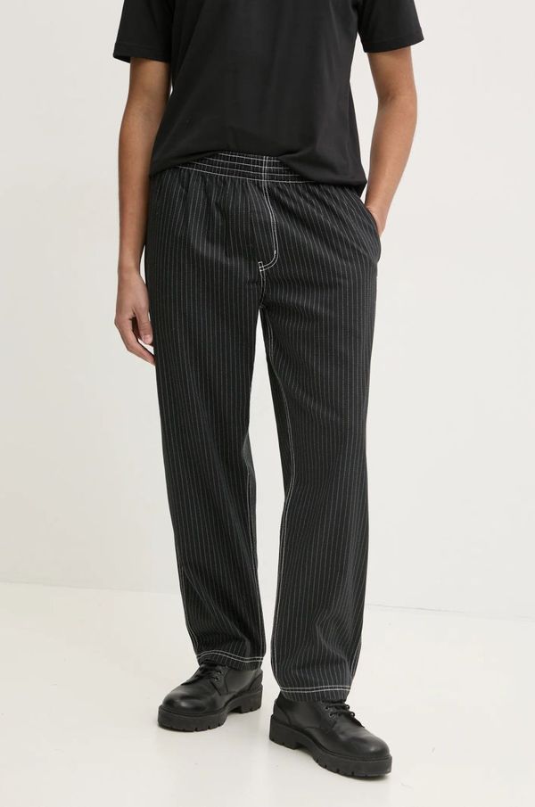 adidas Originals Pamučne hlače adidas Originals Wabash boja: crna, ravni kroj, JP4489