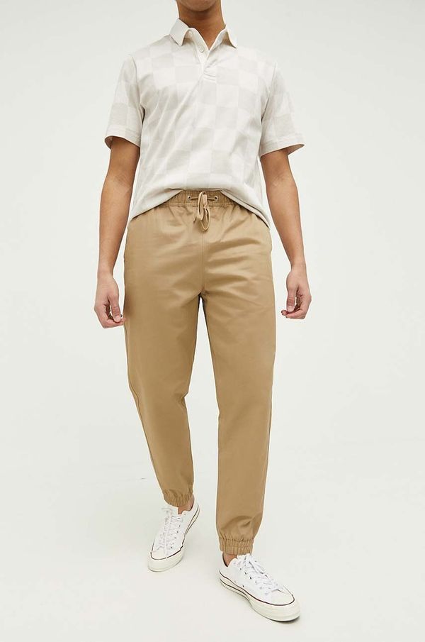 Converse Pamučne hlače Converse boja: smeđa