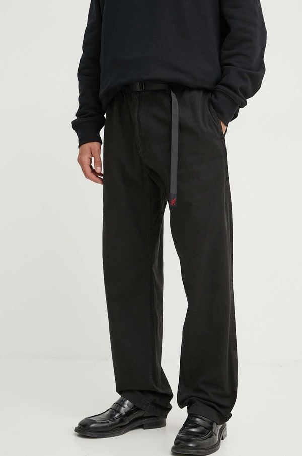 Gramicci Pamučne hlače Gramicci Gramicci Pant boja: crna, ravni kroj