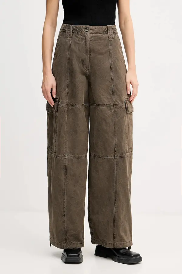 Kenzo Pamučne hlače Kenzo Dyed Canvas Cargo Pants