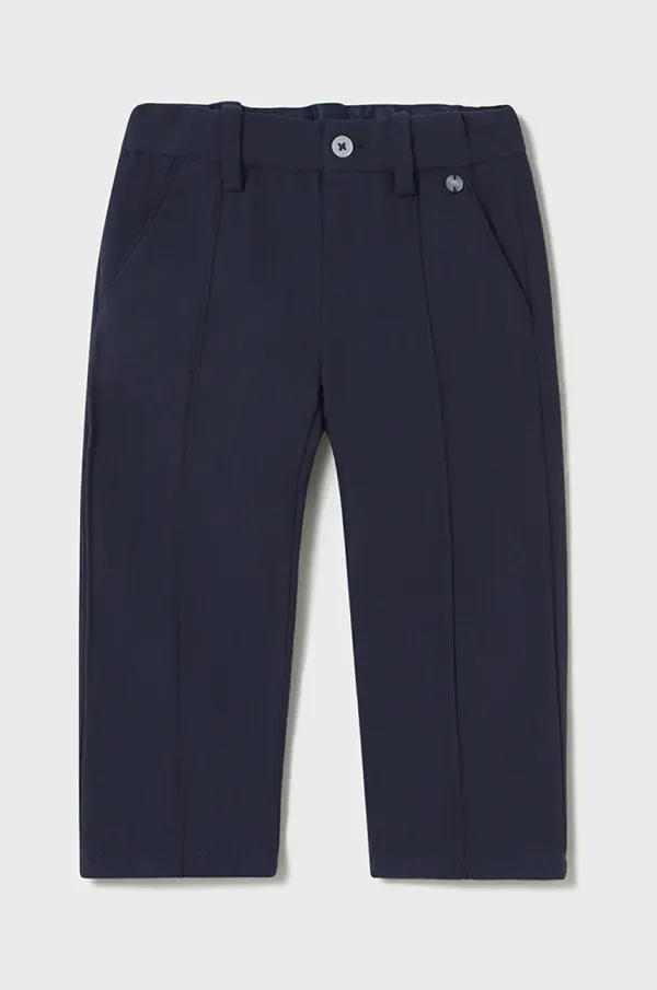 Mayoral Pamučne hlače za bebe Mayoral boja: tamno plava, bez uzorka, 1576