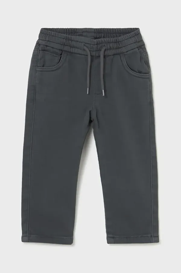 Mayoral Pamučne hlače za bebe Mayoral soft boja: crna, bez uzorka, 1579