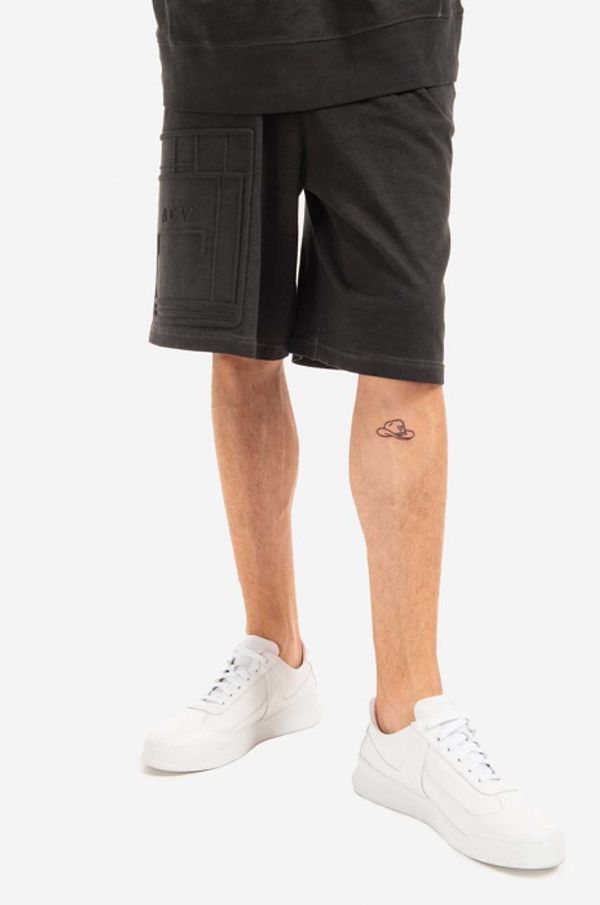 A-COLD-WALL* Pamučne kratke hlače A-COLD-WALL* Dissolve boja: crna, ACWMB101.-BLACK