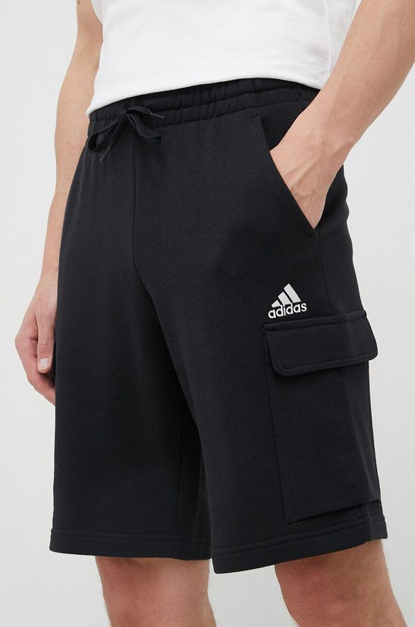 adidas Pamučne kratke hlače adidas boja: crna