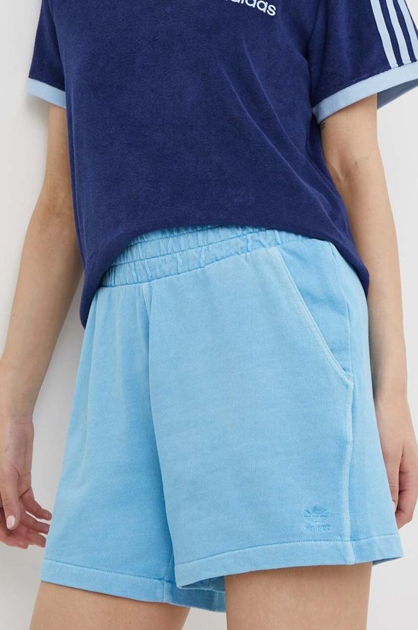 adidas Originals Pamučne kratke hlače adidas Originals bez uzorka, visoki struk, IT4285