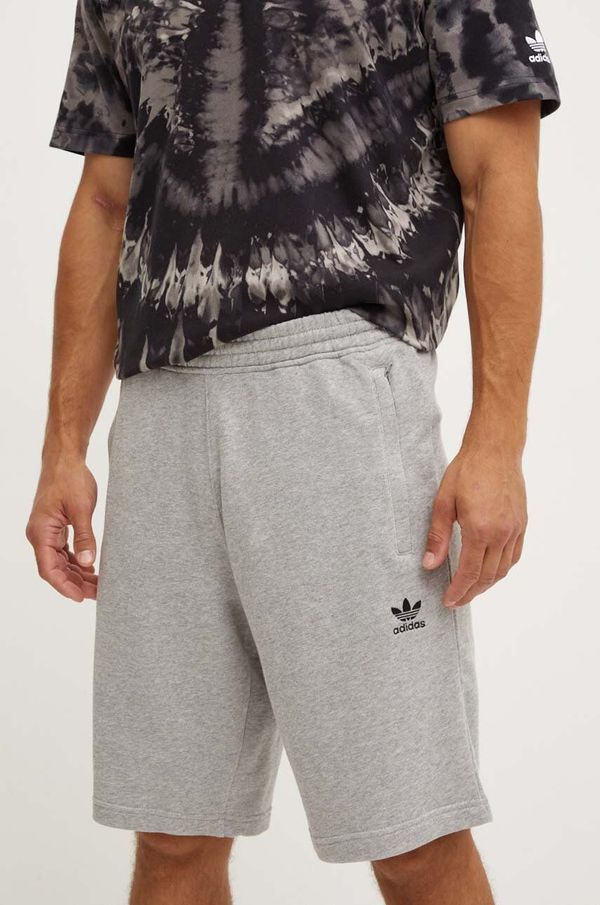 adidas Originals Pamučne kratke hlače adidas Originals boja: siva, melanž, IY8517