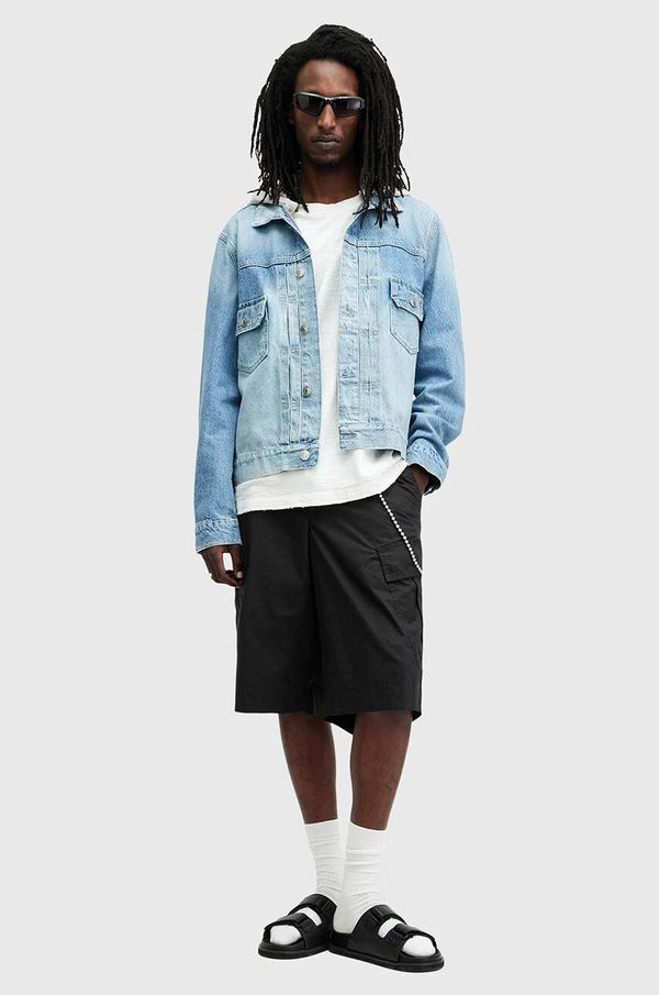 AllSaints Pamučne kratke hlače AllSaints ARDY boja: crna, M026TA