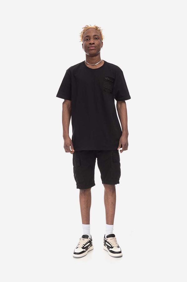 Alpha Industries Pamučne kratke hlače Alpha Industries Ripstop Jogger boja: crna, 106250.03-black