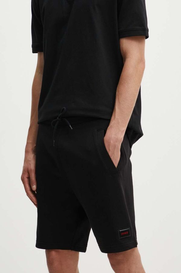 Hugo Pamučne kratke hlače HUGO boja: crna, 50528159