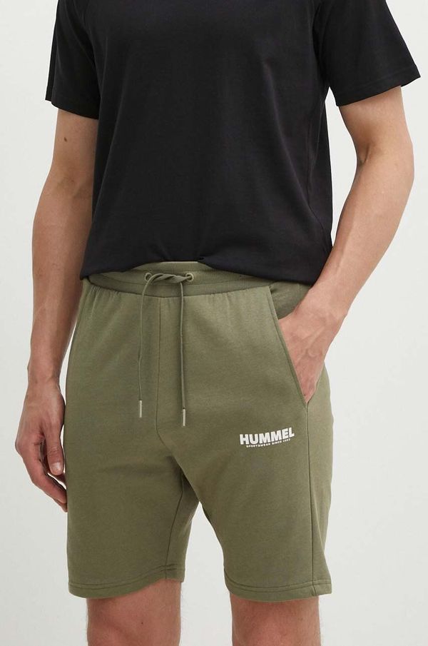 Hummel Pamučne kratke hlače Hummel hmlLEGACY SHORTS boja: zelena, 212568