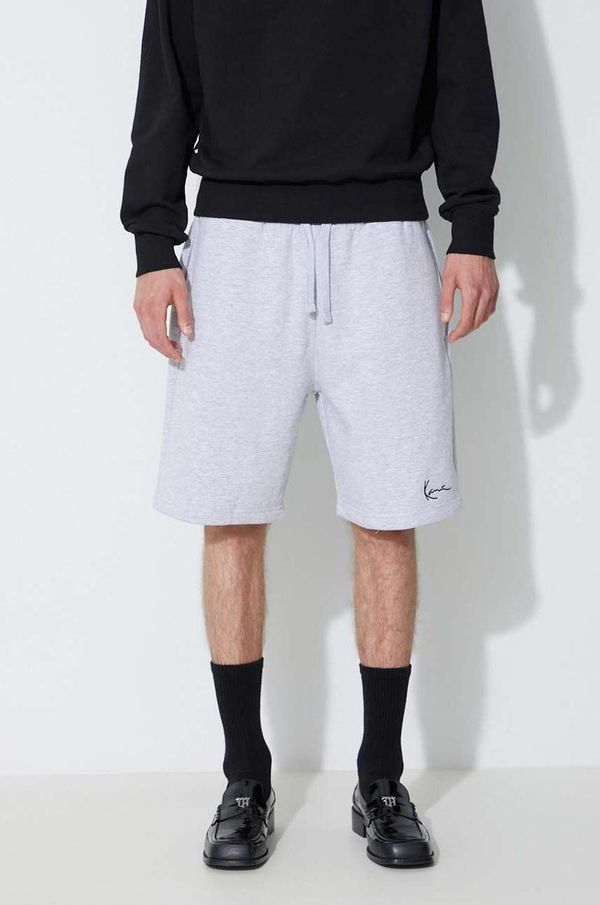 Karl Kani Pamučne kratke hlače Karl Kani boja: siva, glatki materijal, KKMQ22003-grey